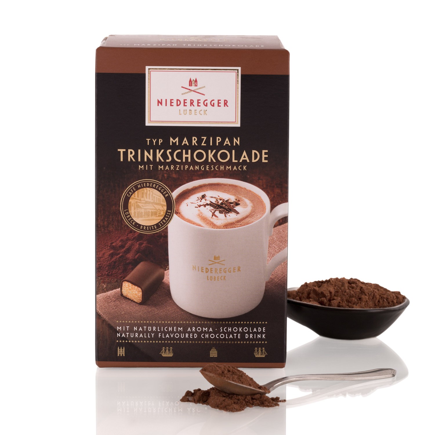 Niederegger Trinkschokolade Marzipan - Cioccolateria Marinello