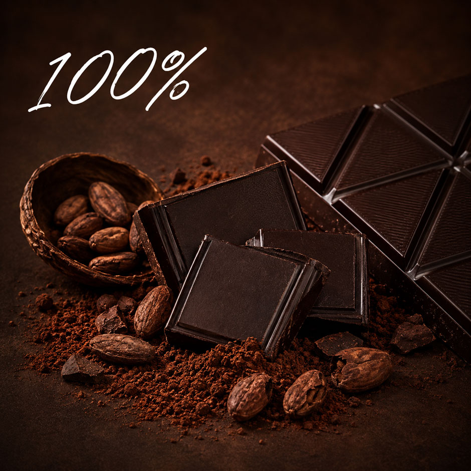 100% Schokolade (Kakaoanteil)