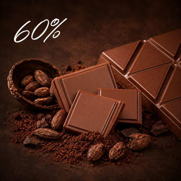 60% Schokolade (Kakaoanteil)