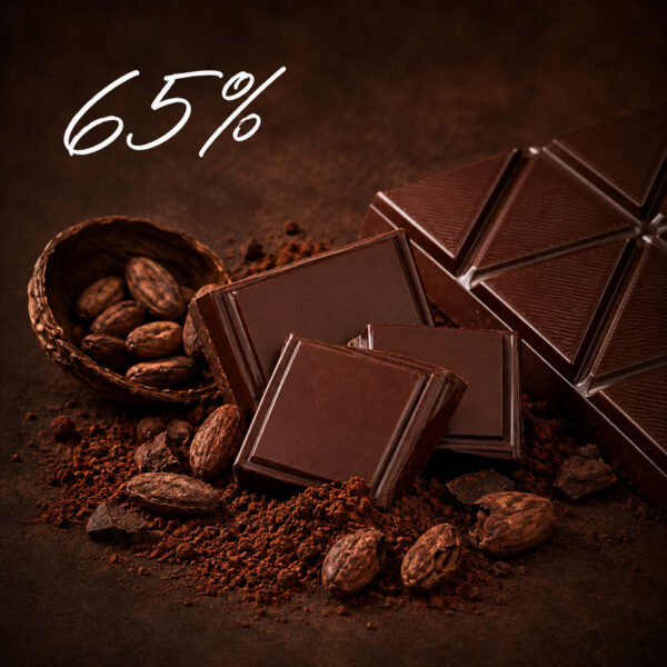 65% Schokolade (Kakaoanteil)
