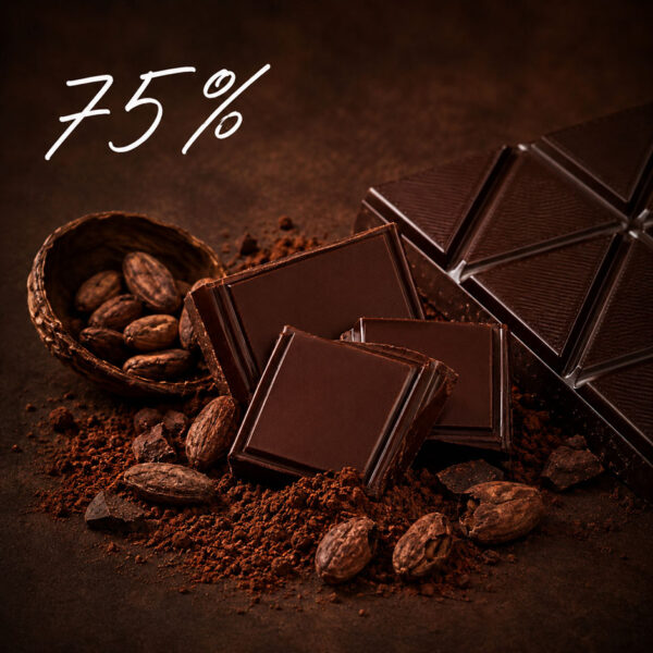 75% Schokolade (Kakaoanteil)