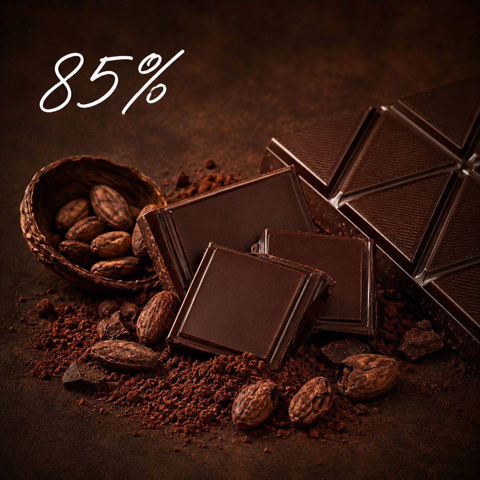 85% Schokolade (Kakaoanteil)