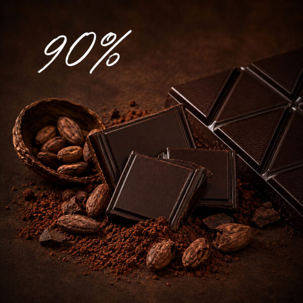 90% Schokolade (Kakaoanteil)