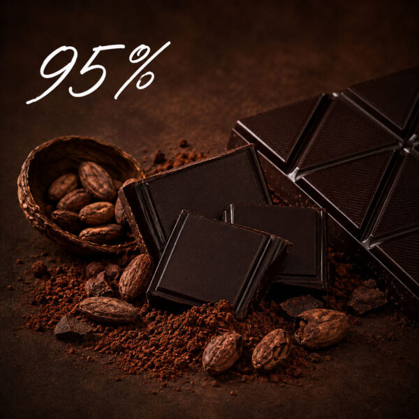95% Schokolade (Kakaoanteil)